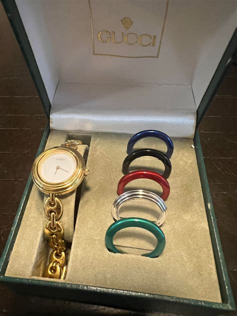 gucci watch with replaceable rings|Gucci Watches and Jewelry .